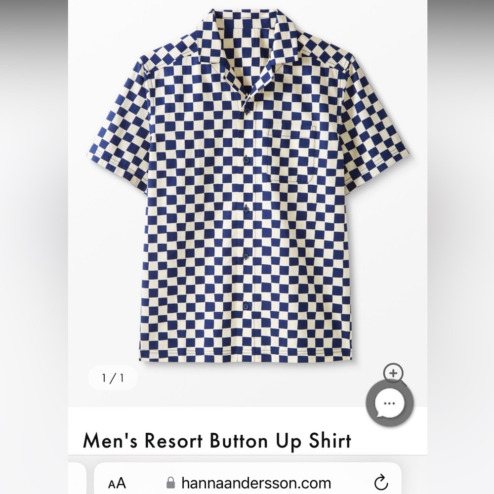 BNWT Men’s Resort Shirt Navy